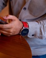 RELOJ T8 GRIS + PULSERA SILICÓN ROJO LADRILLO - Imagen 20