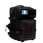 Mochila Roca Negro Rojo