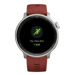 RELOJ T8 GRIS + PULSERA SILICÓN ROJO LADRILLO
