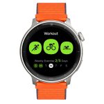 Reloj T8 Gris + Pulsera velcro naranja