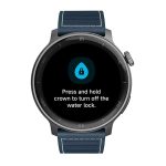 Reloj T8 Negro + Pulsera azul c/bordado