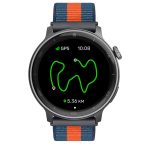 Reloj T8 Negro + Pulsera velcro azul naranja