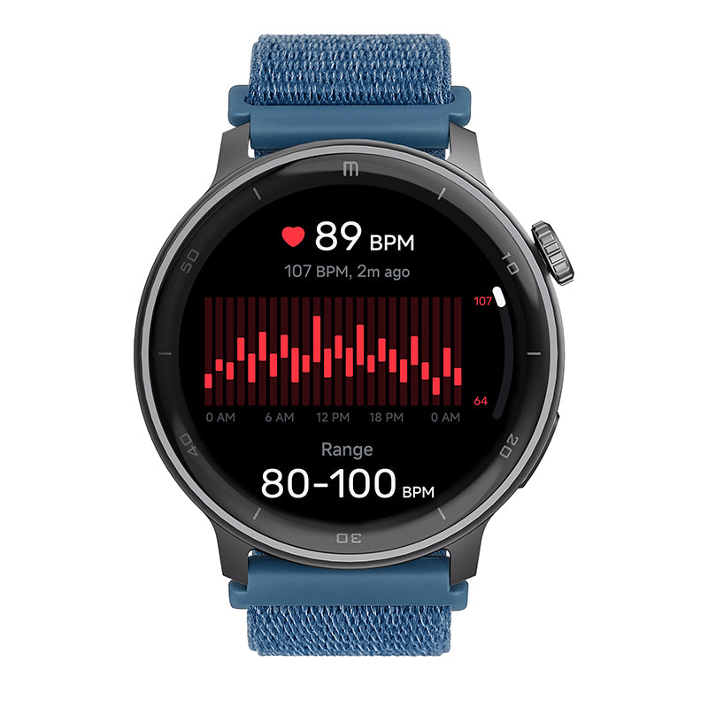T8NEGRO-VELCRO_AZUL_WEB Reloj T8 Negro + Pulsera velcro azul - Imagen 1