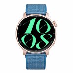 RELOJ T8 ROSA + PULSERA VELCRO AZUL