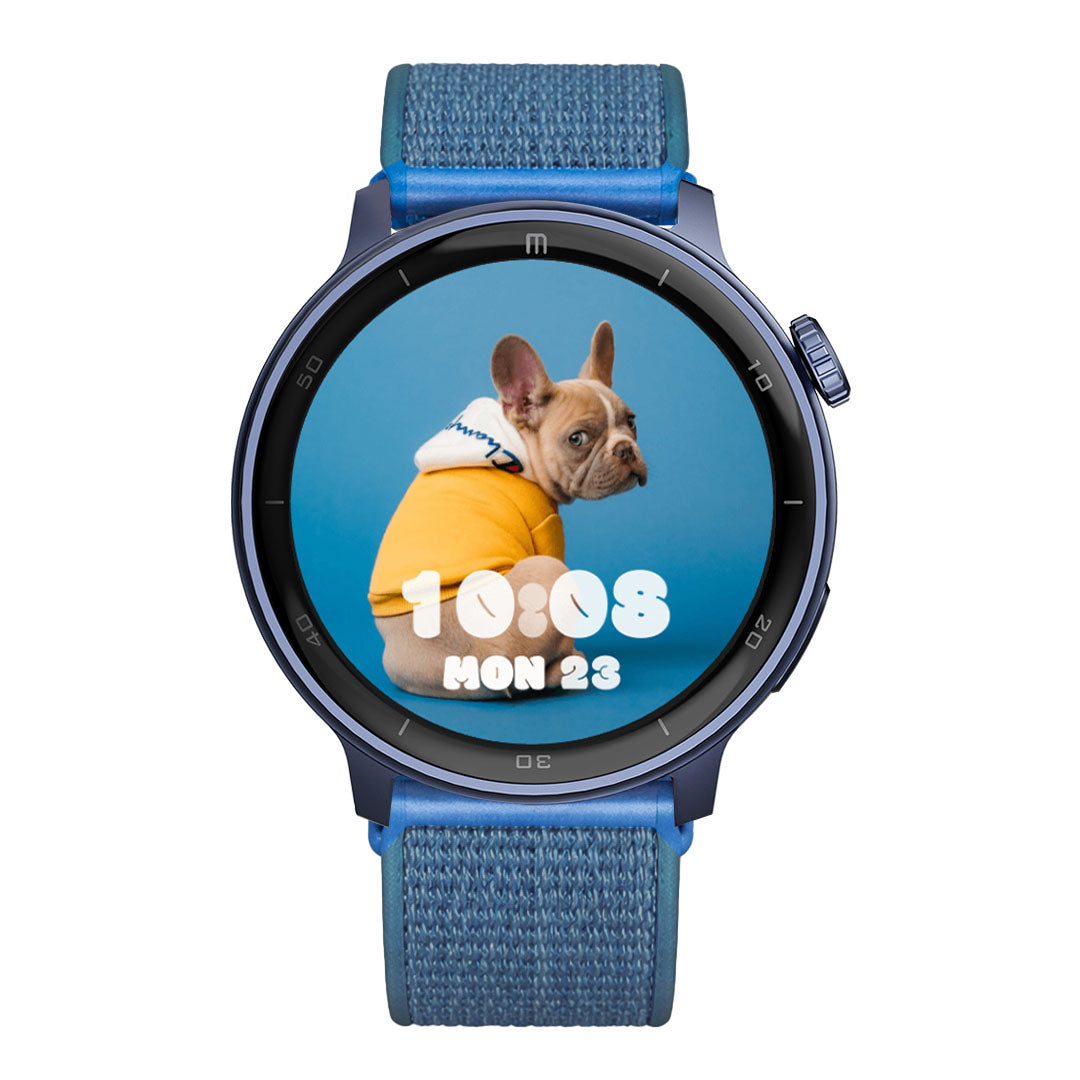 velcro_celeste_T8AZUL RELOJ T8 AZUL + PULSERA VELCRO CELESTE - Imagen 1